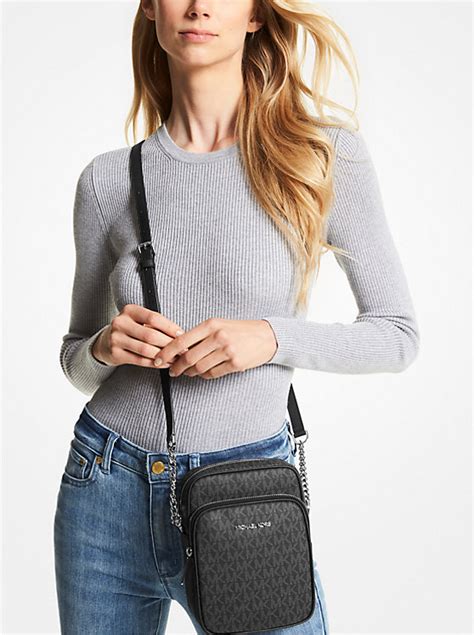 michael kors vanilla flight bag|Jet Set Travel Medium Logo Smartphone Crossbody Bag.